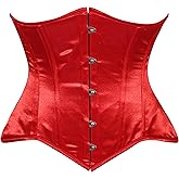 Daisy corsets womens Daisy Corsets Womens Red Satin Underbust Corset Waist Cincher Bustier Top & Plus Size