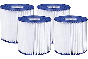 Summer Waves 4.13" x 3.75" Type D Filter Cartridge (4 Pack)