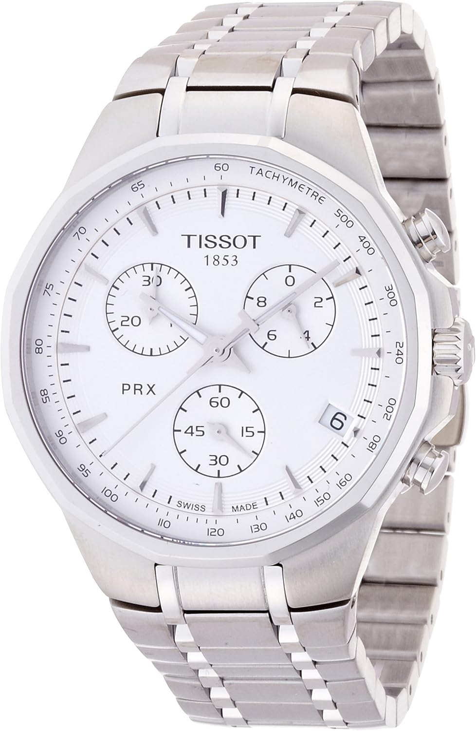 Tissot PRX Cronógrafo Mens Reloj Plata Tissot Watches