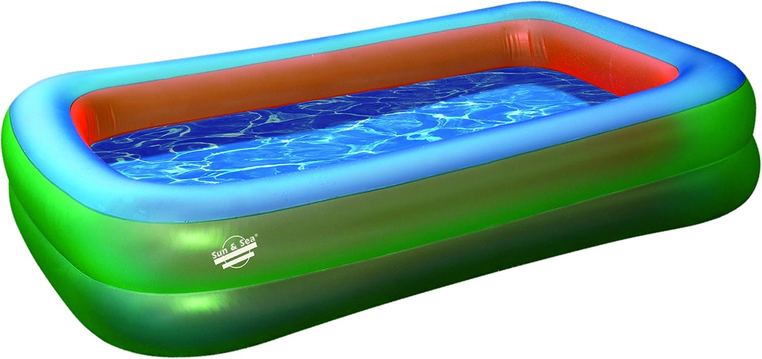 Piscina, Verde/Azul/Naranja, 300x180x50 cm