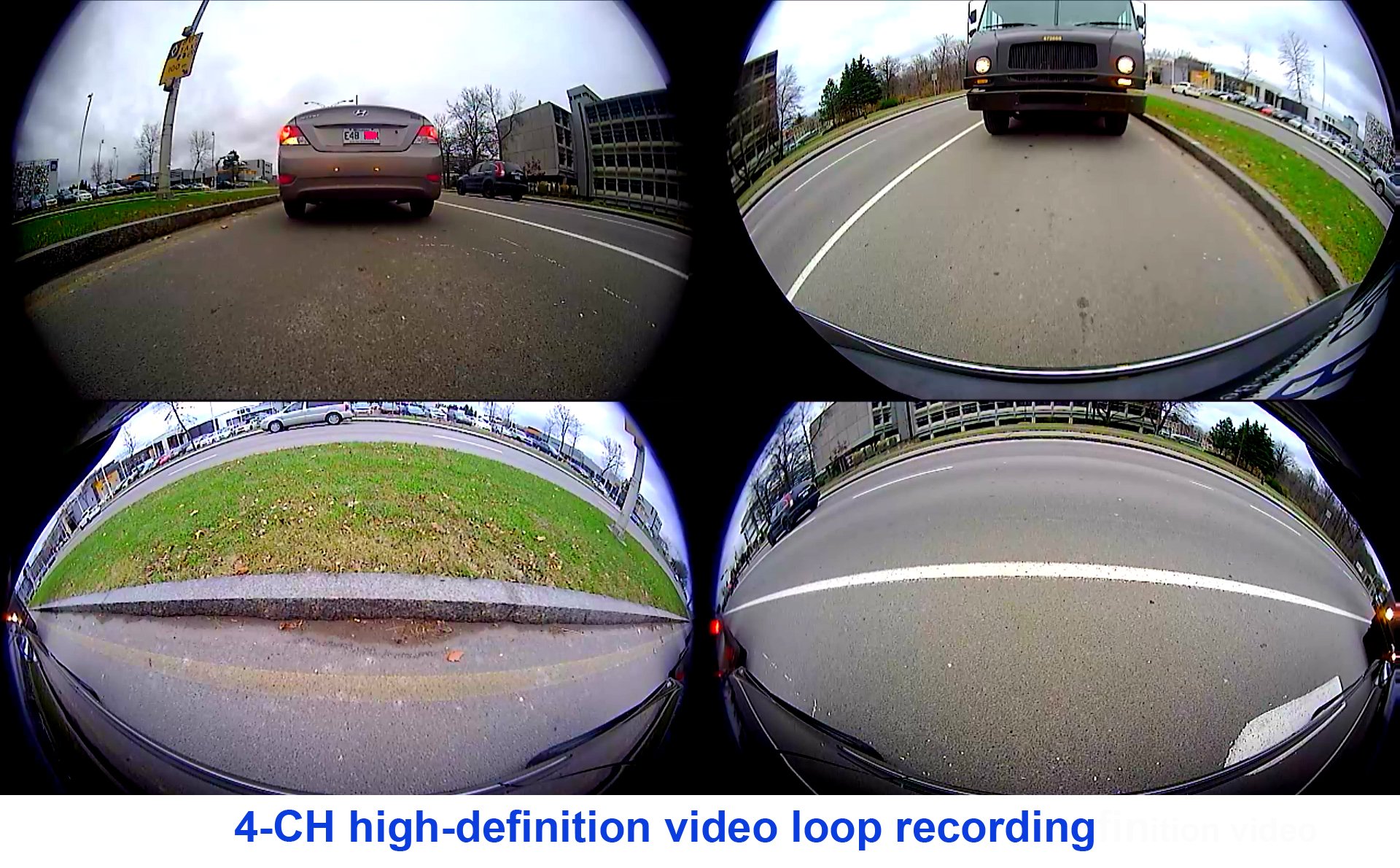 3D HD 360° Car Surround View Monitoring System , Bird View System, 4 Camera DVR HD 1080P