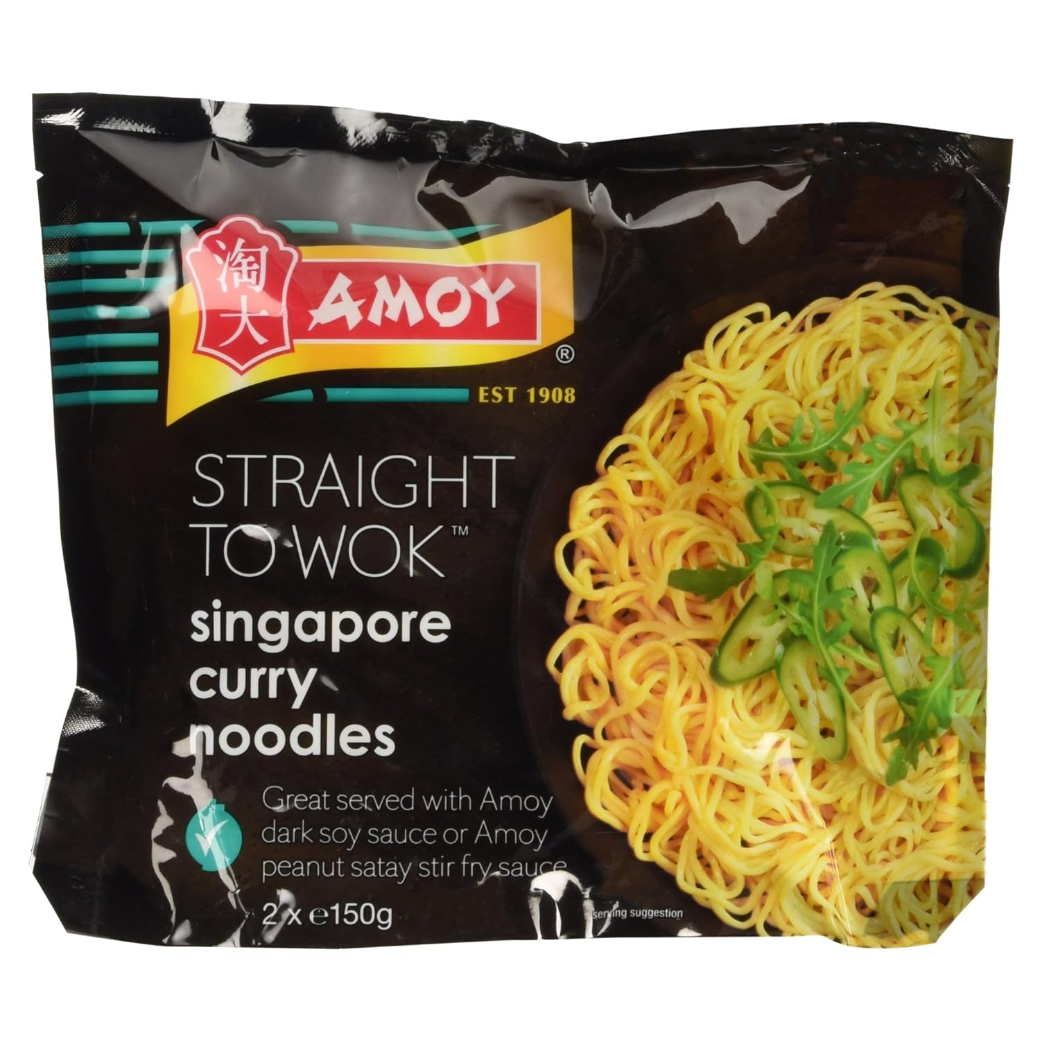 Amoy Straight to Wok Singapore Curry Noodles, 2 x 150g Amazon.co.uk