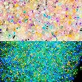Craftdady 3x2mm Glow in The Dark Round Seed Beads 8/0 Luminous Small Rondelle Pony Beads Random Color Bulk for Crafts DIY Friendship Bracelets Jewelry Making Supplies