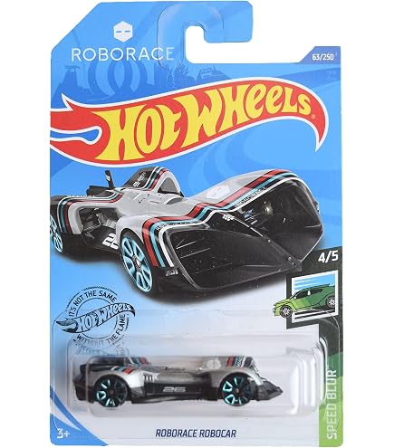 Amazon.com: Hot Wheels Roborace Robocar, [White] 152/250 Green