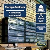 Raaco 126762.0 44 Drawer Steel Frame Parts Storage Organizer Cabinet Clear view 3