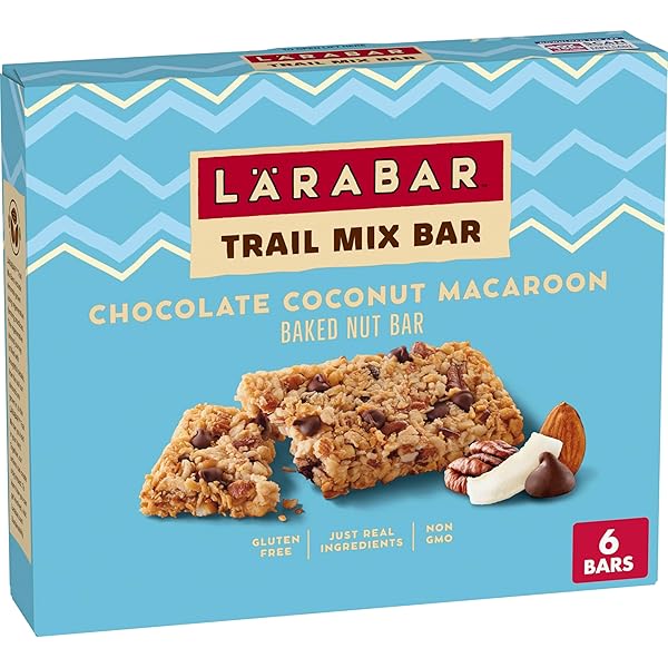 LARABAR TRAIL MIX BARS, CHOCOLATE COCONUT MACAROON, GLUTEN...