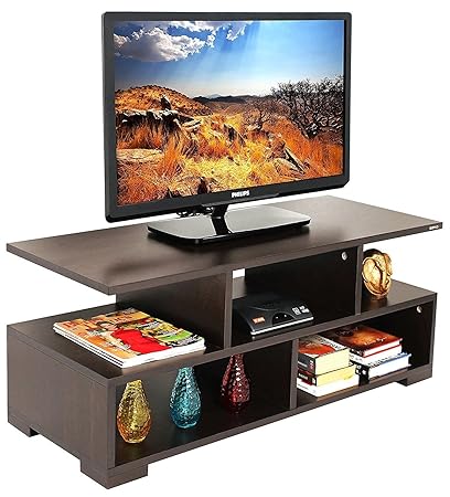 MP Enterprieses MDF Wenge Finish Table TV Stand for Living Room