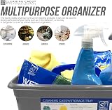 TDBS Cleaning Caddy Kitchen Organiser with Handle Multi Compartment Tray view 5