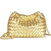 Joryin Woven Women's Crossbody Bag & Evening Purse, Trendy Dumpling Clutch & Hobo Cloud Shoulder Bag Trendy Dumpling Clutch
