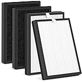 FMDZFL C3500 Replacement Filter Compatible with LUFTRUM C3500 and C3500 WiFi Air Purifier, H13 True HEPA Filtration Activated Carbon Filter (4 Pack-4 Filters)