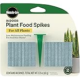 Miracle-Gro Indoor Plant Food Spikes for All Plants, Fertilizer Spikes for Houseplants, Flowers, Vegetables, and Herbs, 48 Sp
