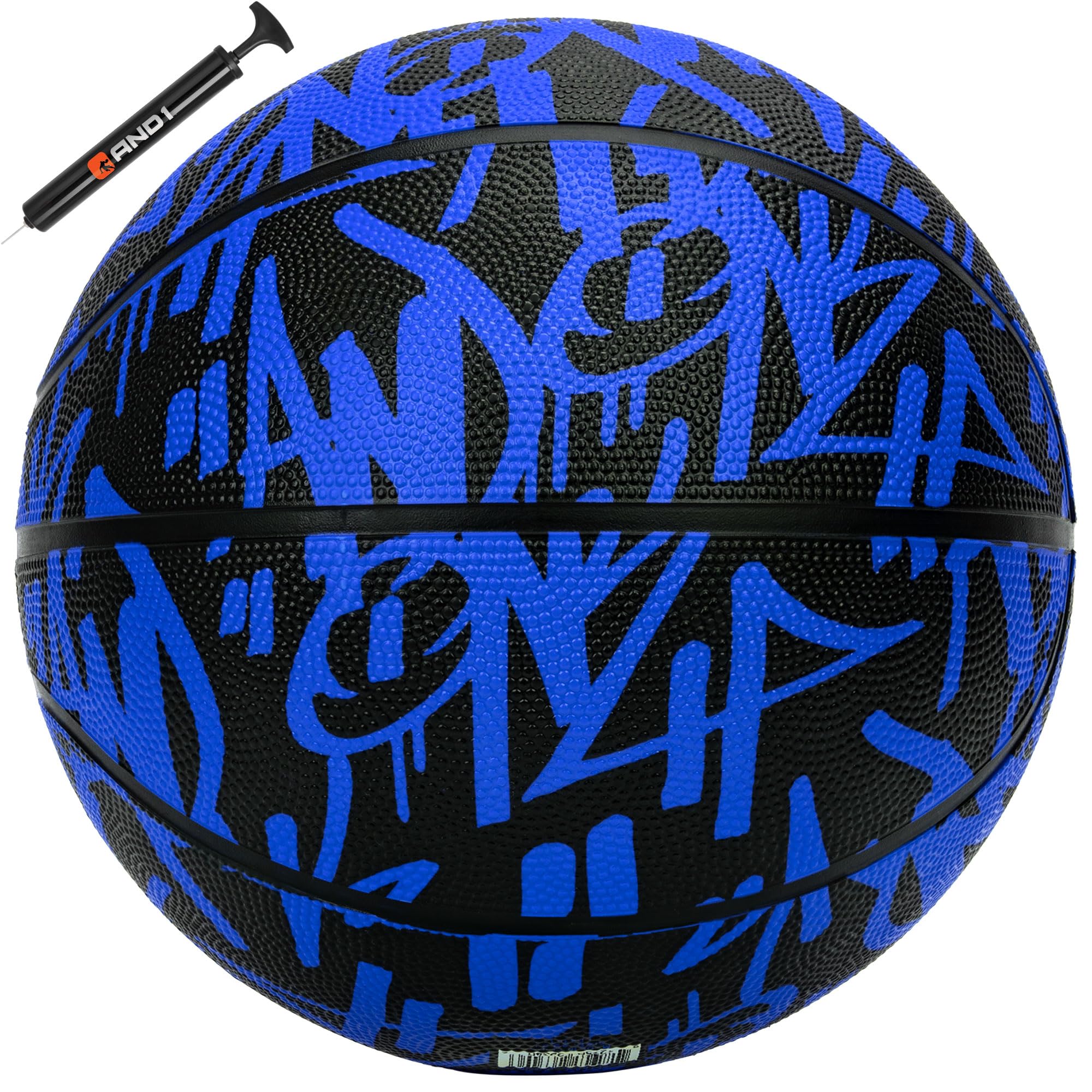 Photo 1 of AND1 Fantom Graffiti 27.5 Rubber Basketball : Youth Sized Streetball for Indoor and Outdoor Use, Deep Channel Construction and Durability, Includes 10” Pump