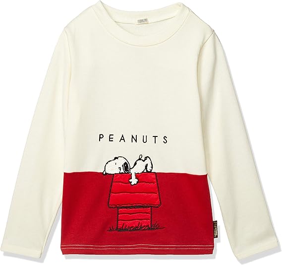 Amazon ピーナッツ スヌーピー 切替え トレーナー 男の子 女の子 オフ 日本 130 日本サイズ130 相当 トレーナー パーカー 通販