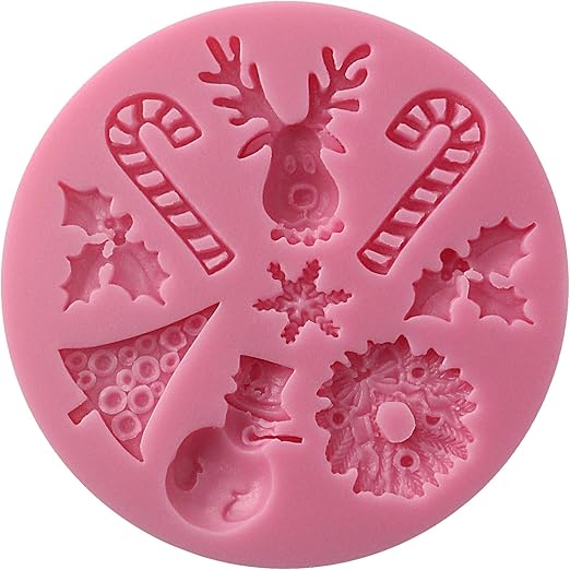 Amazon Com Funshowcase Santas Essentials Candy Silicone Mold For