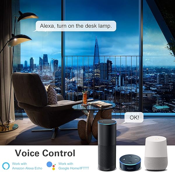 Orbecco 4 PZS WiFi Enchufe Inteligente de Versin UE 2 Puertos de USB Funciona con Alexa Echo Google House App Control Remoto No se Requiere Hub 10A Blanco