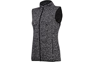 SPOEAR Zip Up Womens Vest with Zipper Pockets Athletic Sweater Fleece Vest Sleeveless Sweater Jacket