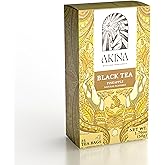 Akina Single-Origin Pineapple Black Tea Bags | 100% Naturally Fruit Tea Flavored, Kenyan Origin, Gourmet, Tropical (25 String & Tag Bags, 50g)
