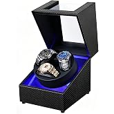 J&amp;T Technology Watch Winder for 3 Automatic Watches,Japanese Quiet Motor | 4 Modes for Accuracy, Open-stop Sensor,LED Light,Anti-magnetic, Adjustable Pillows,USB-C Power ,Gift for Watch Collectors