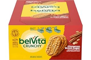 BelVita Cinnamon Brown Sugar Breakfast Biscuits, 8 Packs (4 Biscuits Per Pack)