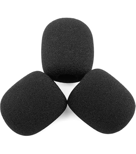 Amazon.com: Shure RK183WS Black Snap-Fit Foam Windscreens for