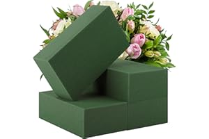 Hahood 4 Packs Floral Foam Blocks Wet & Dry Floral Foam Bricks 5.5x3.1x1.8 Inch Flower Arranging Kit for Fresh and Artificial Flowers Florist Foam Blocks for Wedding Home Decor