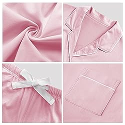 COLORFULLEAF Women's 100% Cotton Long Sleeve Pajama