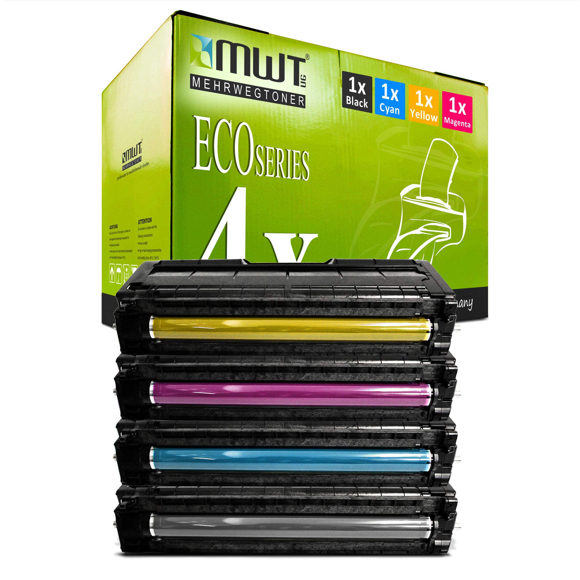 4x Kraft Office Supplies toner cartridge compatible for Ricoh Aficio SP C 231 232 242 310 311 312 320 sf dn n replaces TYPESPC310HE