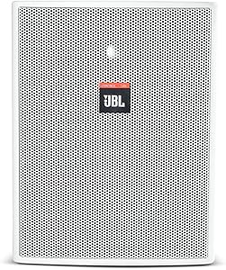 JBL Professional C25AV-LS-WH Compact Indoor Outdoor 5.25-Inch Life Safety Application Loudspeaker, White