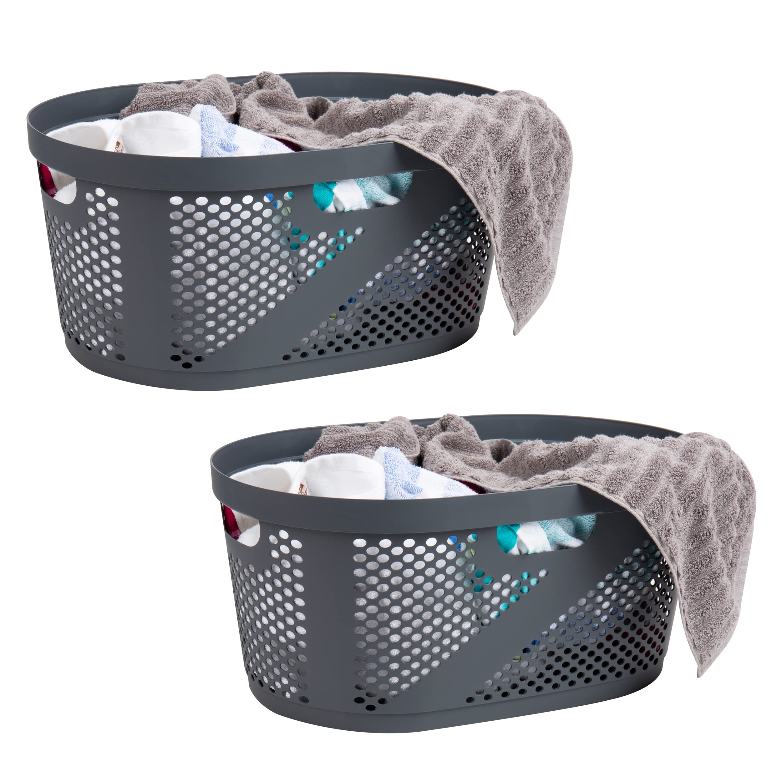 Mind Reader 40L Laundry Basket, Clothes
