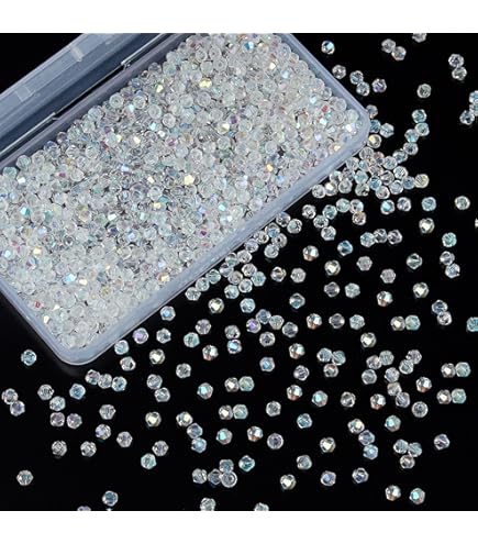 Amazon.com: Jablonex Czech Glass Beads 9mm Drop Crystal Clear AB (50)
