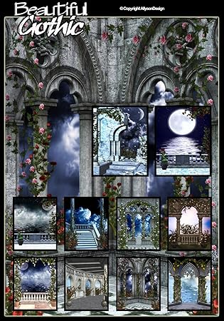 Amazon 美しいゴシックデジタル写真ファンタジー背景backdrops バックペーパー 背景布 通販