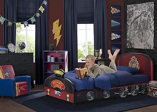 Delta Children Upholstered Twin Bed, Harry Potter Hogwarts Express