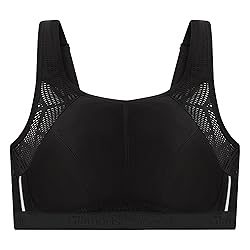 Full Figure Plus Size No-Sweat Mesh Sports Bra