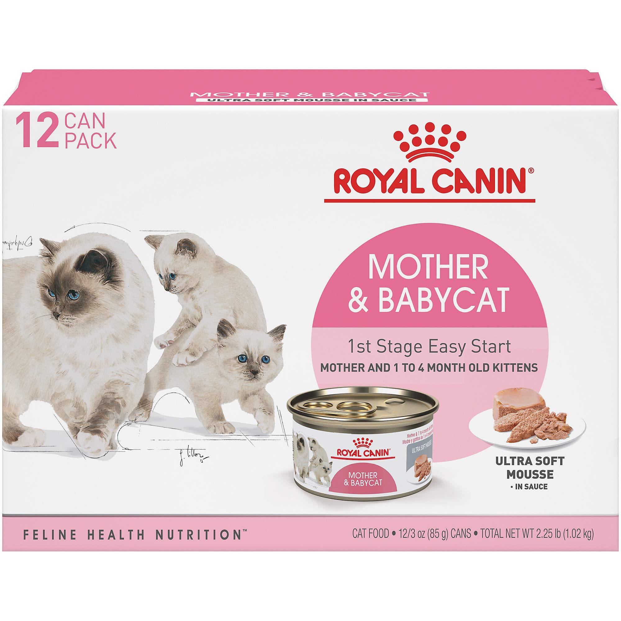 Royal Canin Feline Health Nutrition Mother & Babycat Ultra Soft Mousse
