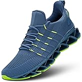Mens Slip On Walking Shoes Blade Non Slip Tennis Running Shoes Lightweight Workout Breathable Mesh Fashion Sneakers