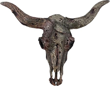 Sculptures Figurines Carved Cow Skull Home Rustic Decor Bull Skull Wall Art Bronze Sculpture Gift Home Garden Mbln Org