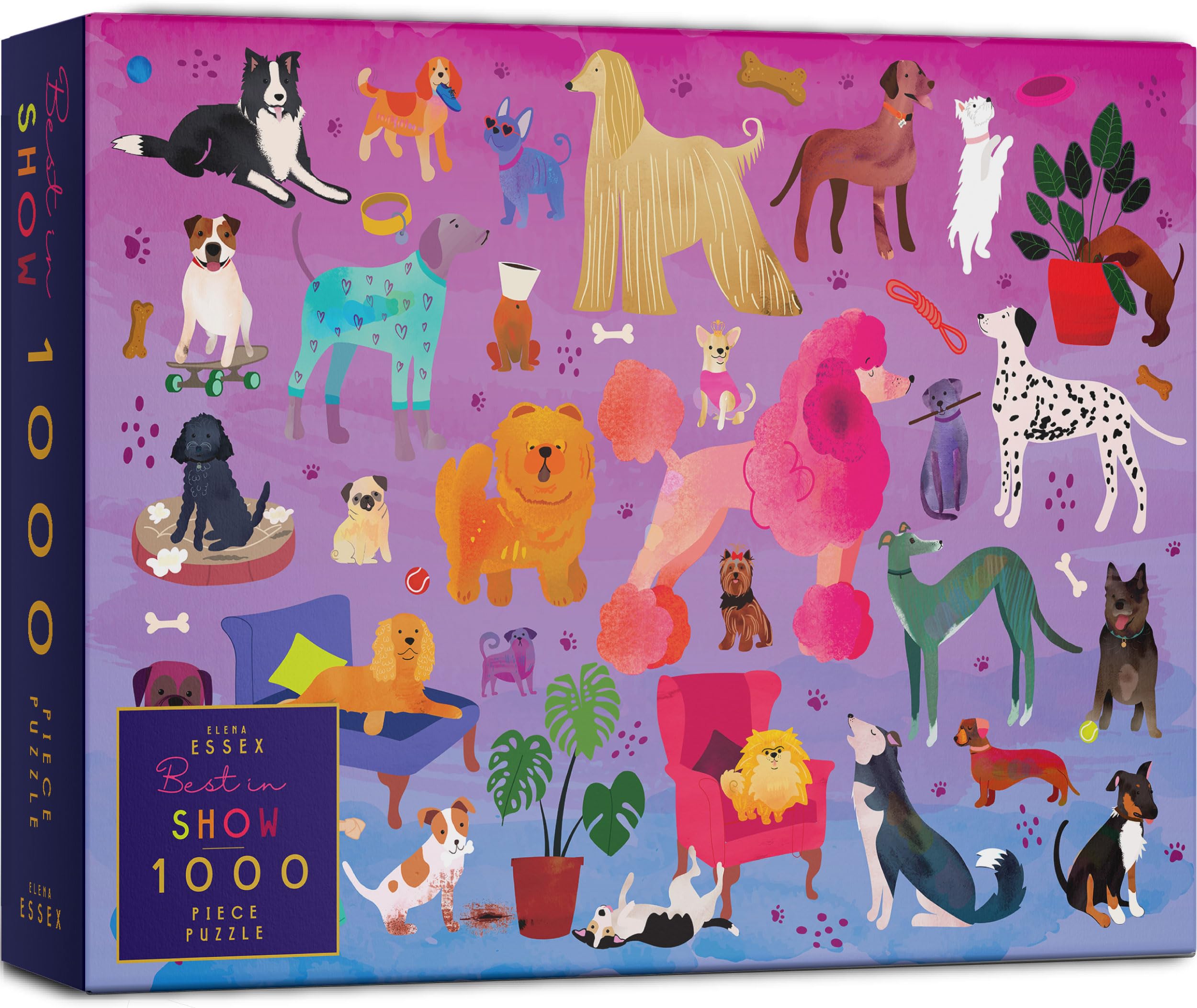 Elena Essex puzzles for adults 1000 pieces - Best in Show | dog jigsaw puzzles | 1000 piece puzzle dogs | fun puppy dog jigsaw puzzle | 20x28inches — image 1
