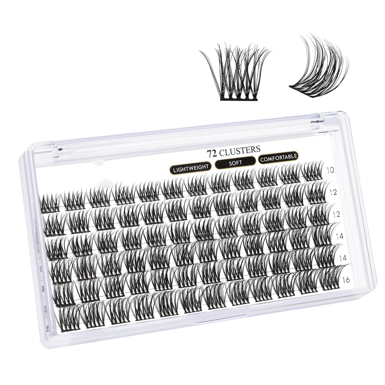 B&Q Lash Clusters B11 D Curl 16mm DIY Eyelash
