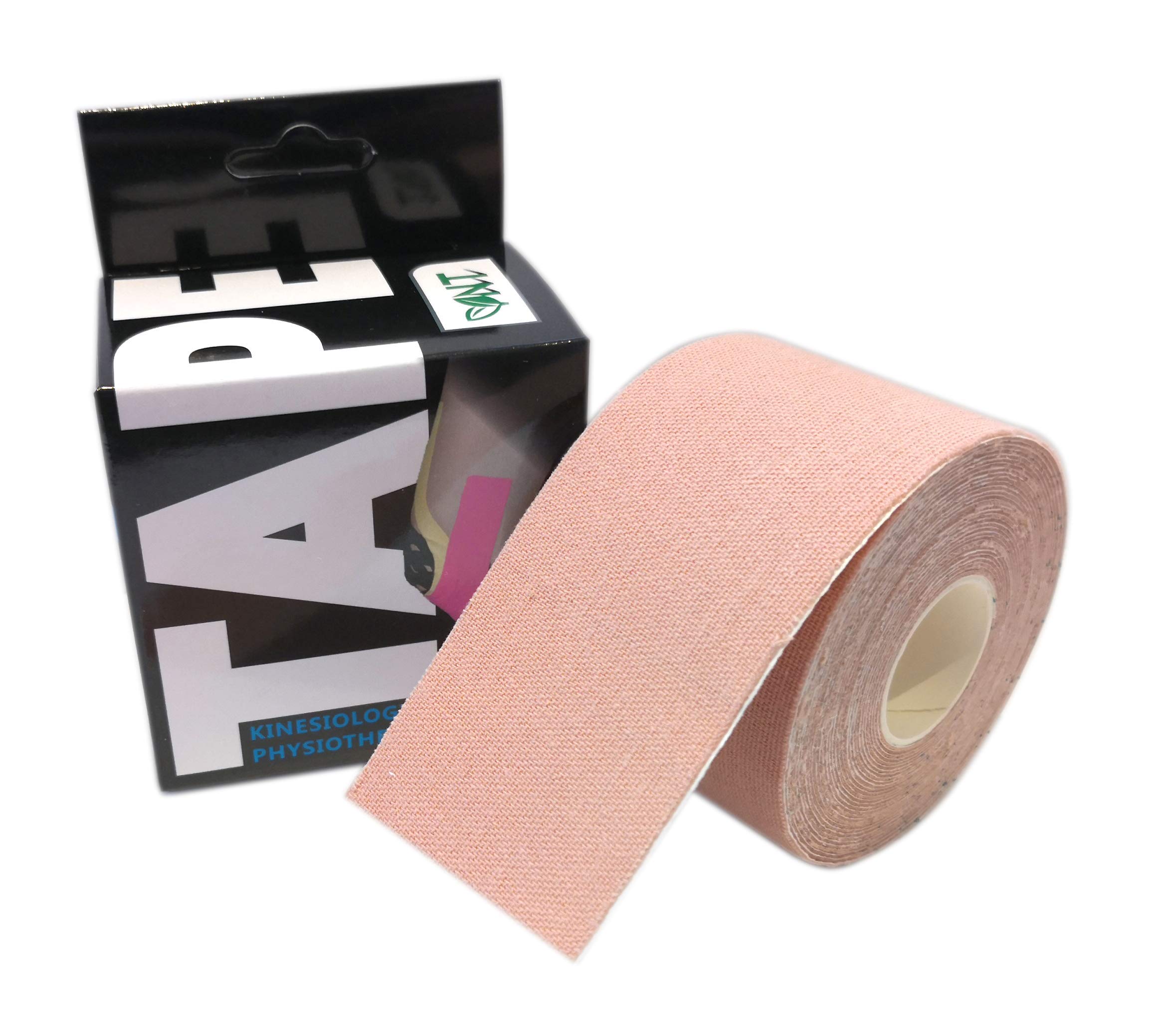 NT Kinesiology Elastic Tape | 5m x 5cm Roll of Elastic Muscle Support Tape for Exercise, Sports & Injury Recovery (Skin)