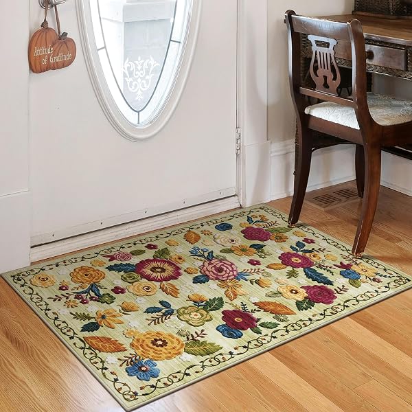 2X6 MACHINE WASHABLE RUNNER RUG, KITCHEN HALLWAY AREA...