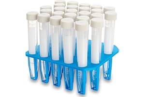 CellPro™ Conical Centrifuge Tubes, Test Tubes with Leakproof Screw Caps, Polypropylene with Graduated and Write-on Spot, Non-Pyrogenic, DNAse/RNAse Free (15ml, Racked (Recyclable) 25/Pk)