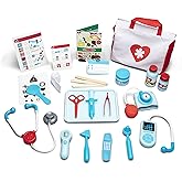 Melissa & Doug Get Well Doctor Kit, 25-Piece Toddler Doctor Play Set, Realistic Pretend Play Toys & Accessories, Preschool To