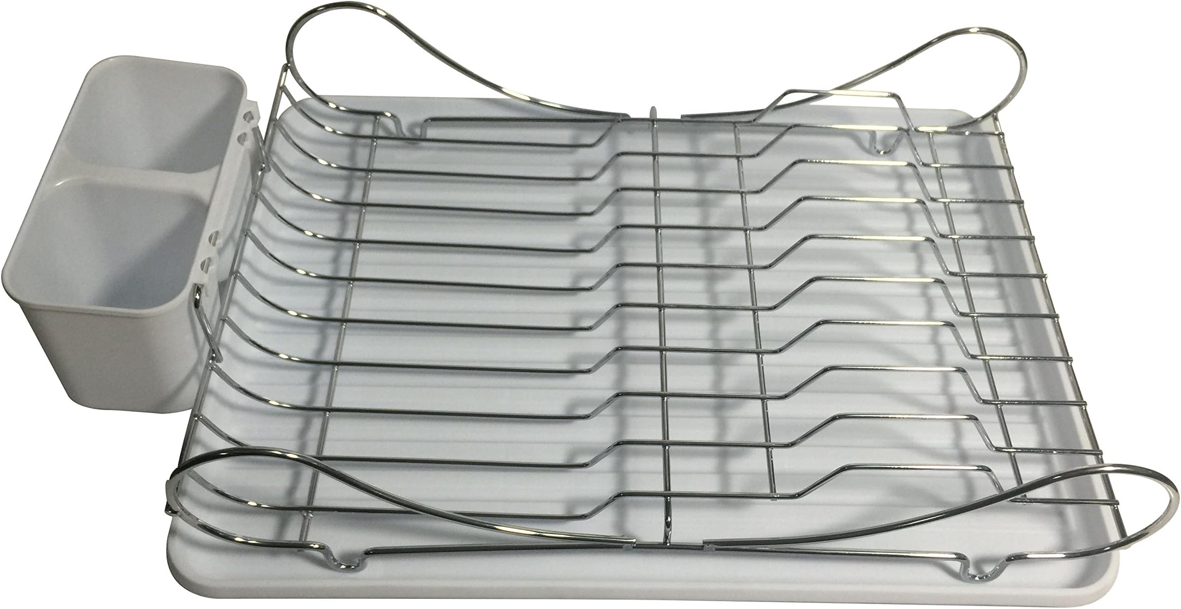 High Quality Stylish Dish Drainer with Drip Try and (White)