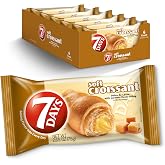 7Days Soft Croissant, Caramel - Dulce De Leche, Breakfast Pastry, Individually Wrapped On The Go Snack, Non-GMO (Pack of 6)