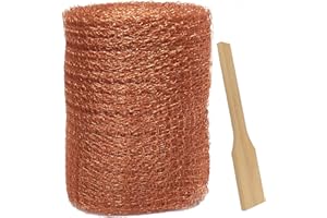 MCVOMV Copper Mesh Rodent Control Rustproof Copper Mesh Roll for Rodent, Bat & Snail - Perfect for Hole Blocking, Gardening & Sealing Water Opening 5"X32FT