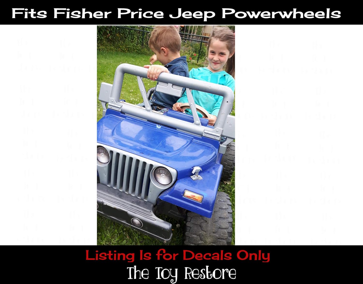 fisher price power wheels replacement stickers