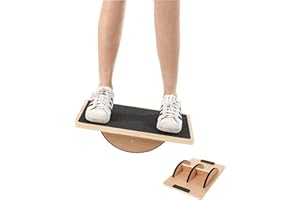 HISSEN MILE Balance Board, Rocker Board Physical Therapy,Balance Boards for Adults, Wooble Board Wooden Balance Board for Physical Therapy