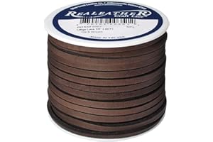 Silver Creek Leather Co Realeather Latigo Leather Lace for Crafts and Jewelry Making, 1/8" x 50', Dark Brown