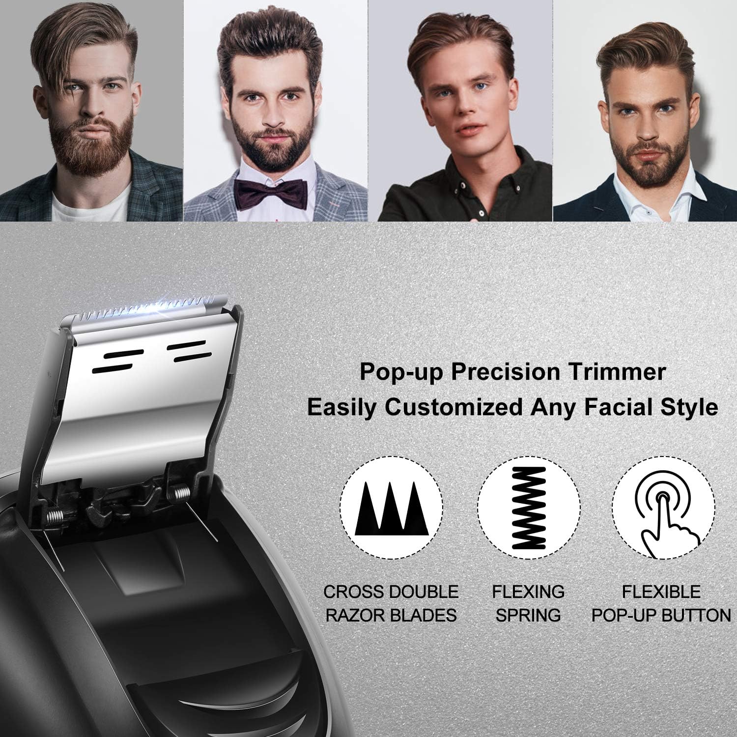 hatteker electric shaver rotary razor