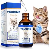 Taurine for Cats Drops - Taurine Supplement for Cats, Liquid Cat Taurine | Supports Feline Heart &amp; Immune Function, Vision, Energy &amp; Vitality, Suitable for All Breeds &amp; Ages 60ML